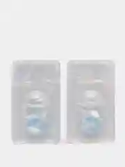 Голубой цветные контактные линзы Illusion colors Shine, 2 шт, 3 месяца