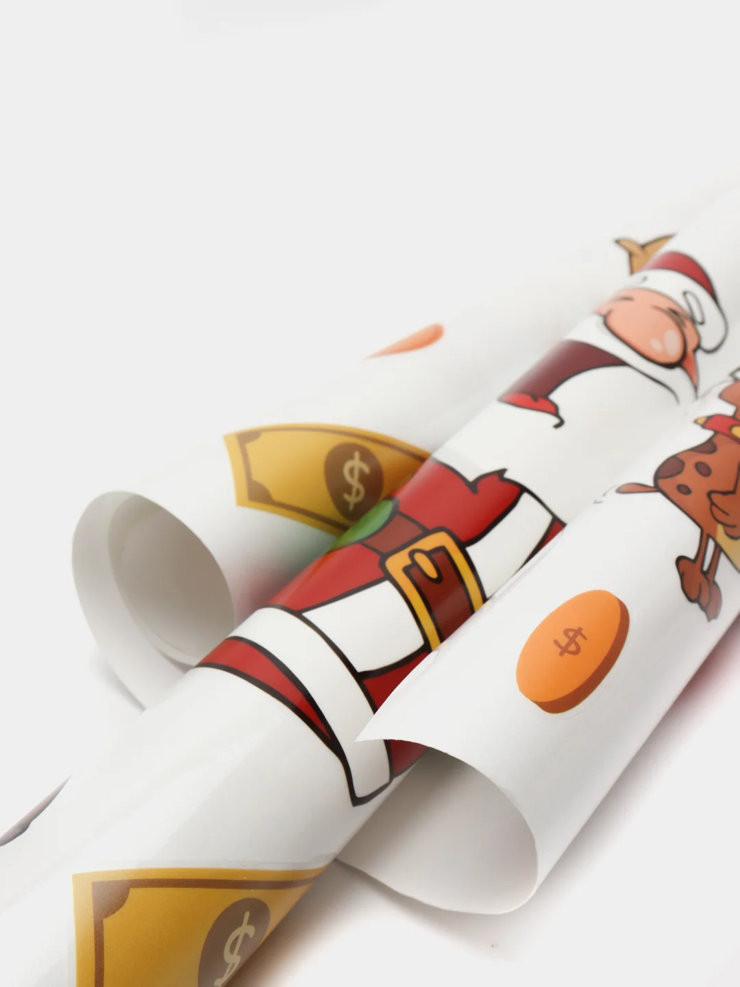 Карамельный статические новогодние наклейки на окна "Merry Christmas"