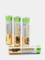 Алкалиновые батарейки LR03 GP Super, AAA, 24А, 4 штуки