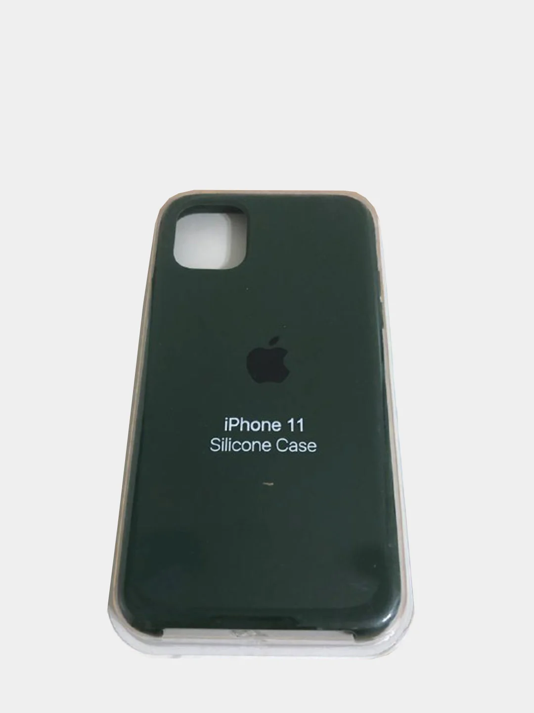 Тёмно-зелёный чехол Silicone Case для iPhone 11