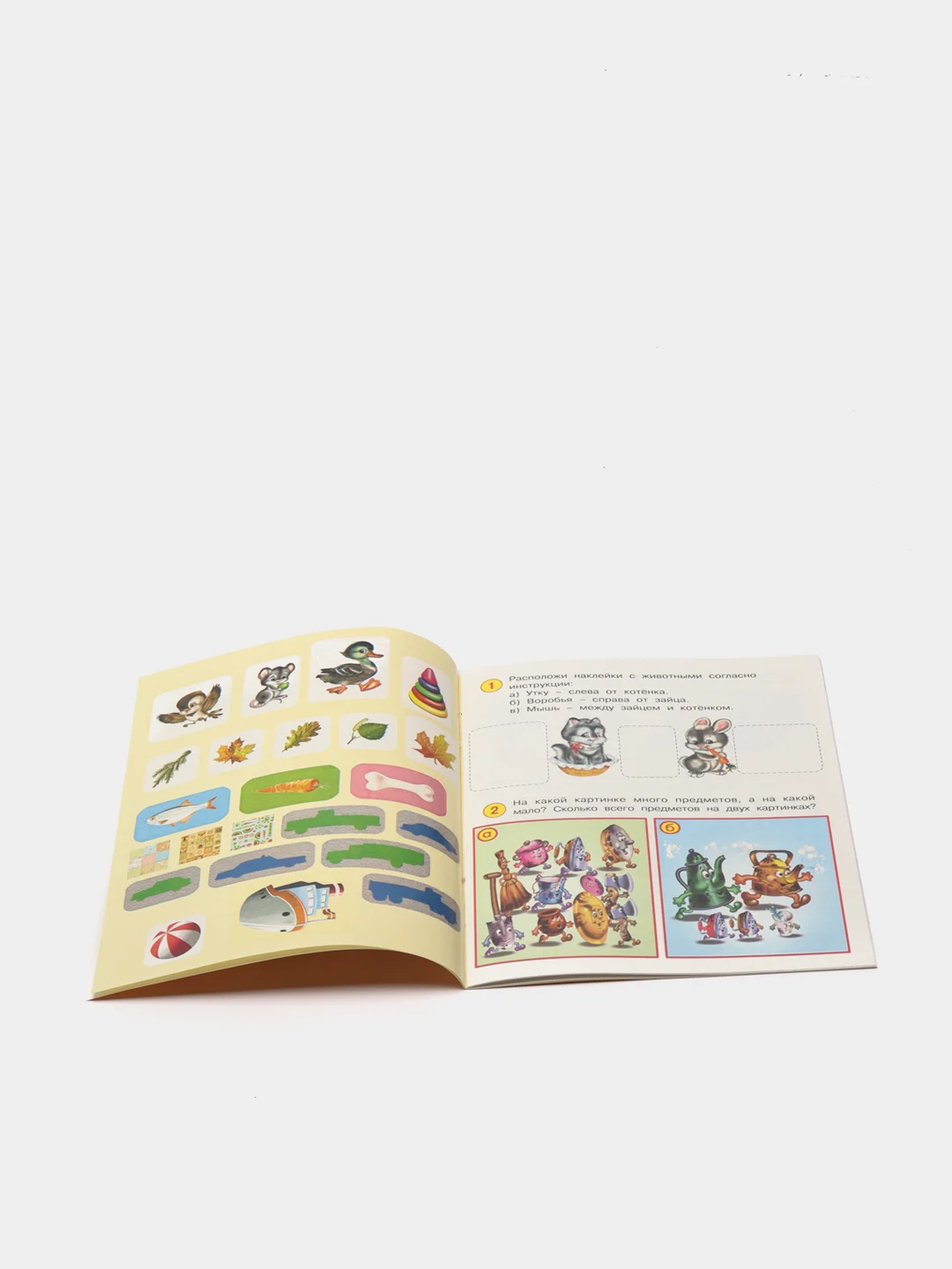 Развивающие задания с наклейками, 4-5 лет