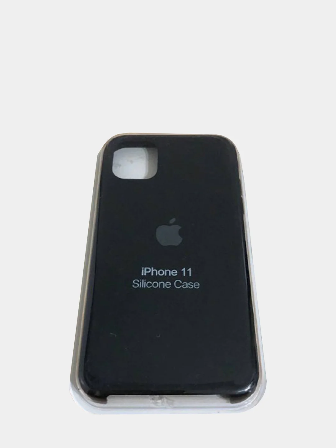 Черный чехол Silicone Case для iPhone 11