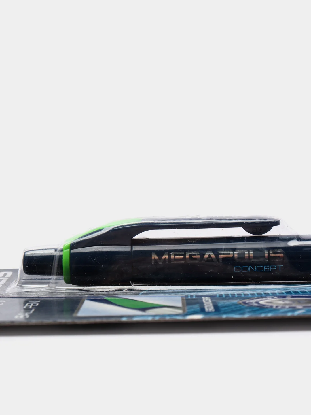 Ручка шариковая автоматическая Megapolis Concept, резиновый упор, узел 0.7 мм, синяя