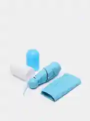 Голубой карманный зонт в футляре ( капсуле )