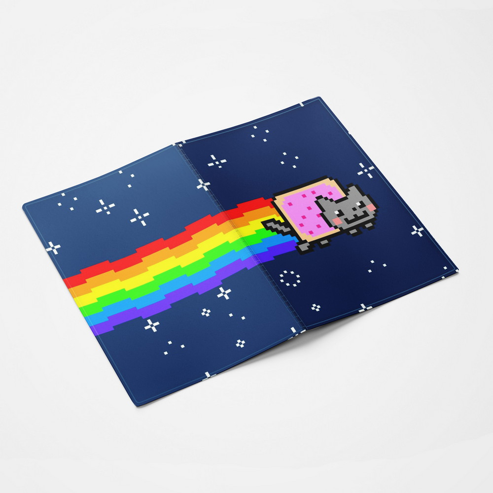 Обложка на паспорт NYAN CAT купить по цене 350 ₽ в интернет-магазине Магнит  Маркет