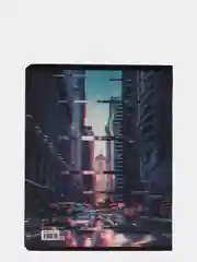 Синий традь 48 листов в клетку "Glitch"