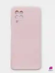 Розовый чехол для Samsung Galaxy A22/M32 силиконовый с бархатной подкладкой