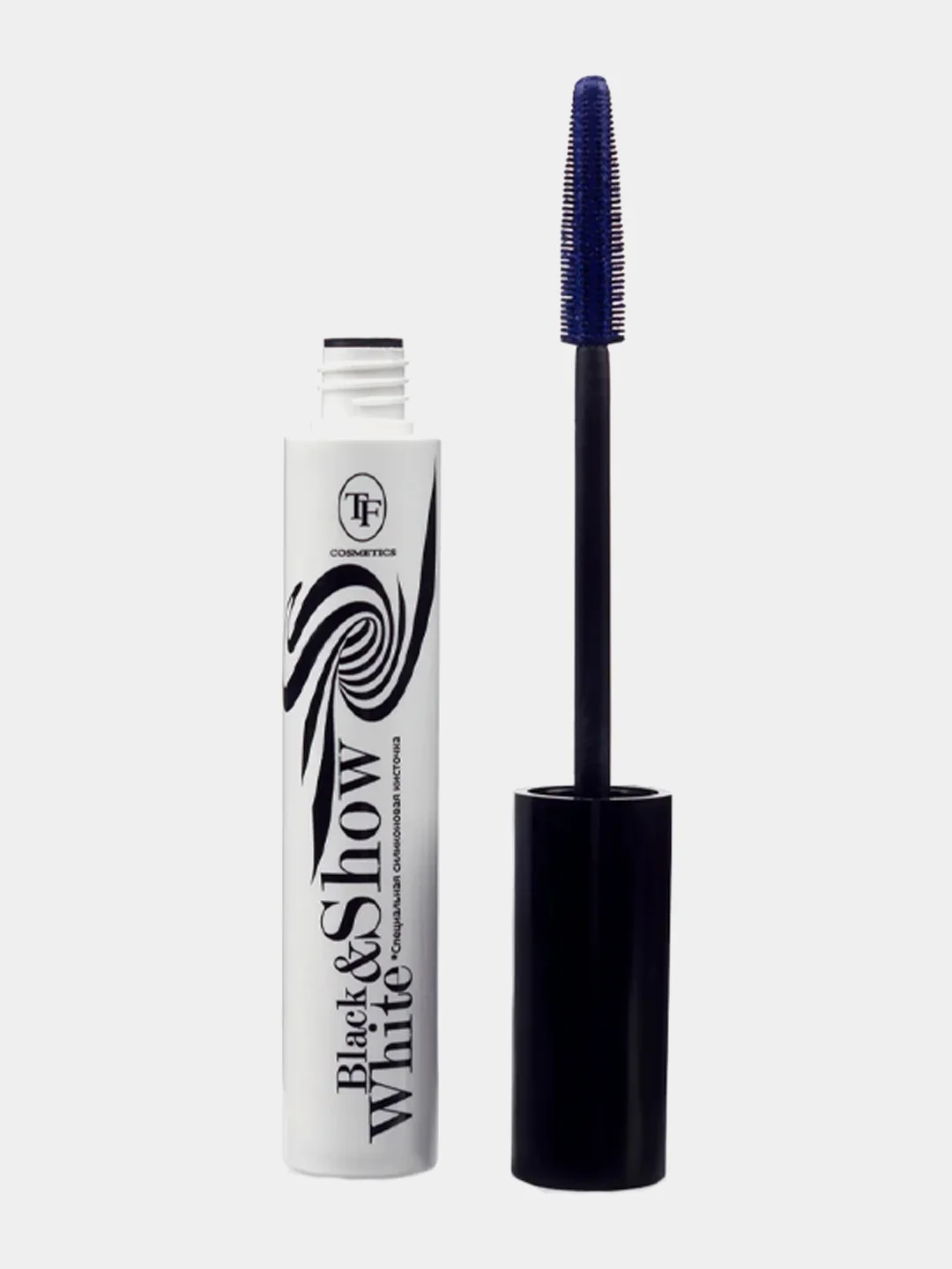 Темно-синий тушь для ресниц "Black&White Show Mascara"