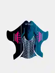Хром формы для наращивания ногтей, 10 шт