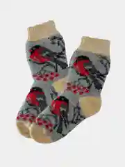 Серый носки из натуральной шерсти