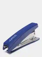 Степлер №10 STAFF Basic, до 10 листов, с антистеплером, синий, 227405