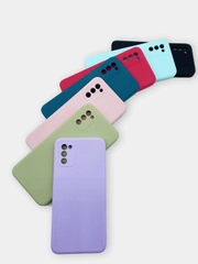 Чехол для Samsung Galaxy A02S силиконовый с бархатной подкладкой