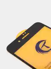 Защитное стекло для iPhone с фиолетовым переливом, черная рамка