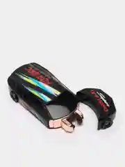 Черный индукционная USB зажигалка в виде гоночной машины