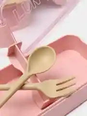 Розовый ланч-бокс "Fristep" с 3 отделениями, контейнер для еды, 1100мл