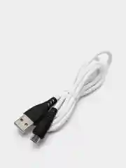 Белый кабель Micro USB, мягкая, гибкая оплетка, белый, зеленый, 1 м