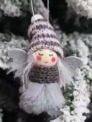 Белый новогодняя игрушка подвеска "Ангел маленький"