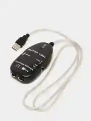 Черный адаптер для электрогитары с USB интерфейсом