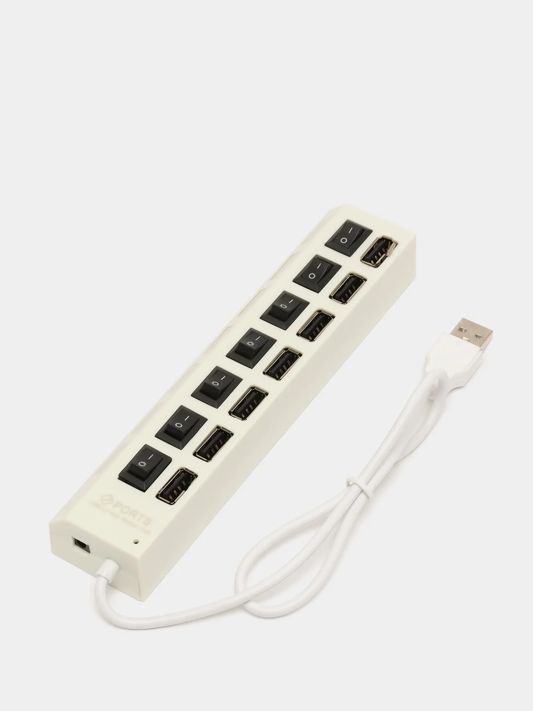 Белый usb 2.0 Хаб, разветвитель-концентратор, 7 портов