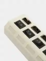 Белый usb 2.0 Хаб, разветвитель-концентратор, 7 портов