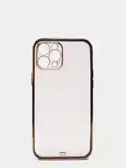 Черный прозрачный чехол с усиленными бортами iPhone Айфон 11, 12, 12 Pro, 12 Pro Max, 11 Pro