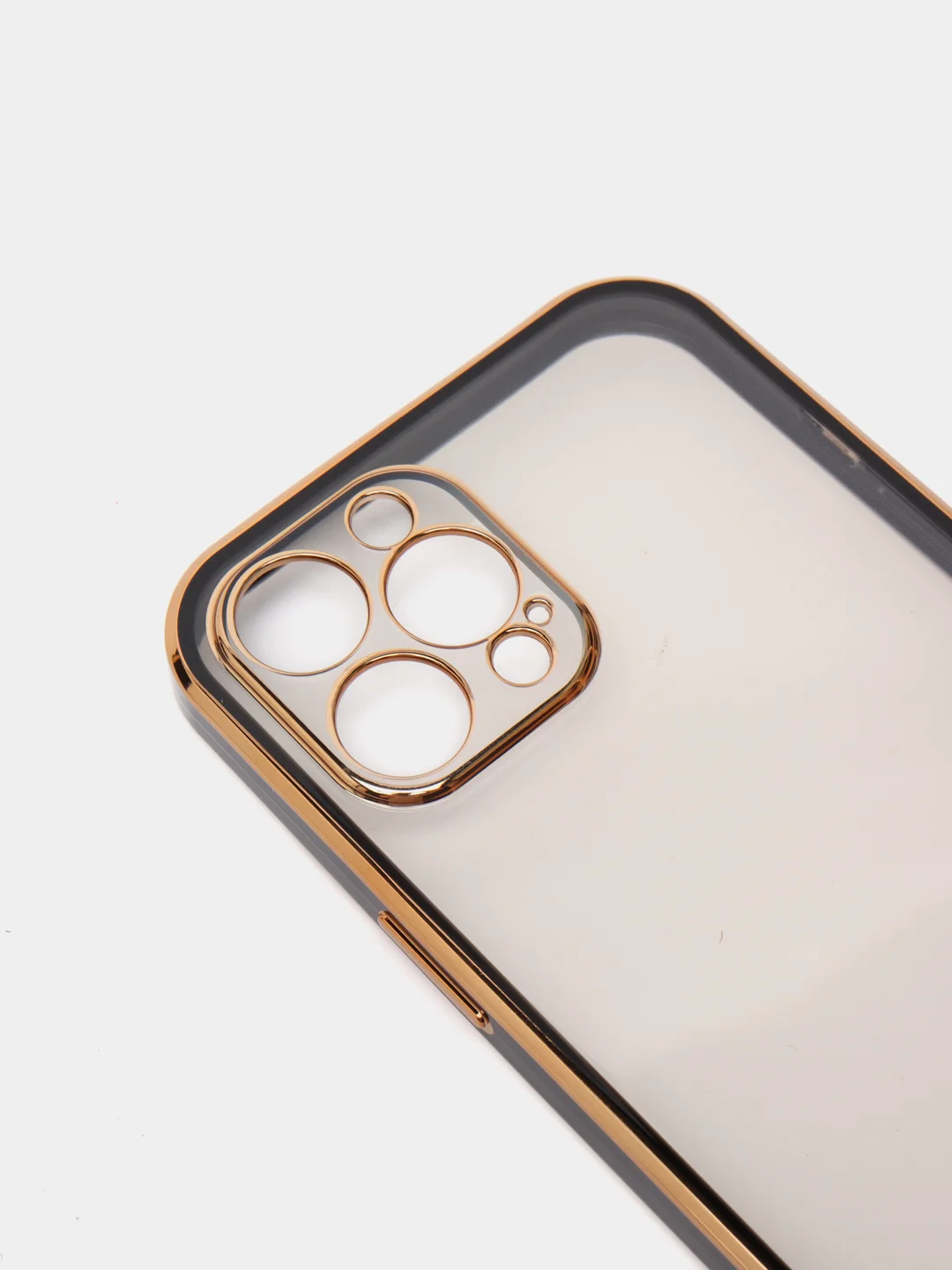 Черный прозрачный чехол с усиленными бортами iPhone Айфон 11, 12, 12 Pro, 12 Pro Max, 11 Pro