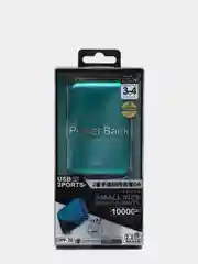 Зеленый аккумулятор внешний REMAX Nowe RPP-26, 10000mA, 2 USB выхода 2,1A