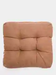 Бежевый меланж подушка на стул Матех Velours, 42 х 41 см