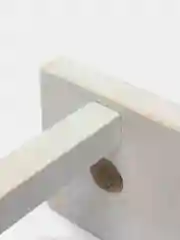 Белый ваза для цветов, деревянная
