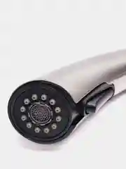 Серебряный смеситель для кухни ПСМ-ПРОФСАН PSM-301-9 STEEL с выдвижной лейкой тип