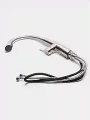 Серебряный смеситель для кухни ПСМ-ПРОФСАН PSM-301-9 STEEL с выдвижной лейкой тип