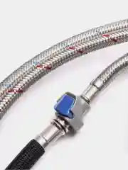 Серебряный смеситель для кухни ПСМ-ПРОФСАН PSM-301-9 STEEL с выдвижной лейкой тип