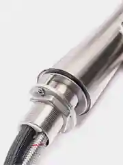 Серебряный смеситель для кухни ПСМ-ПРОФСАН PSM-301-9 STEEL с выдвижной лейкой тип
