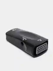 Черный адаптер HDMI (мама, папа) к VGA Аудио 3.5 мм