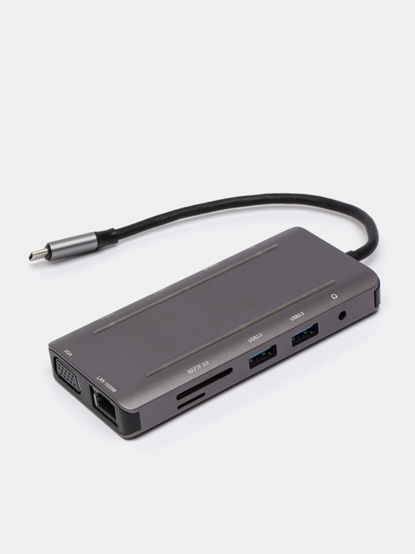 Док-станция хаб Type C 11 в 1 USB 3.0 для MacBook Pro быстрая зарядка ...