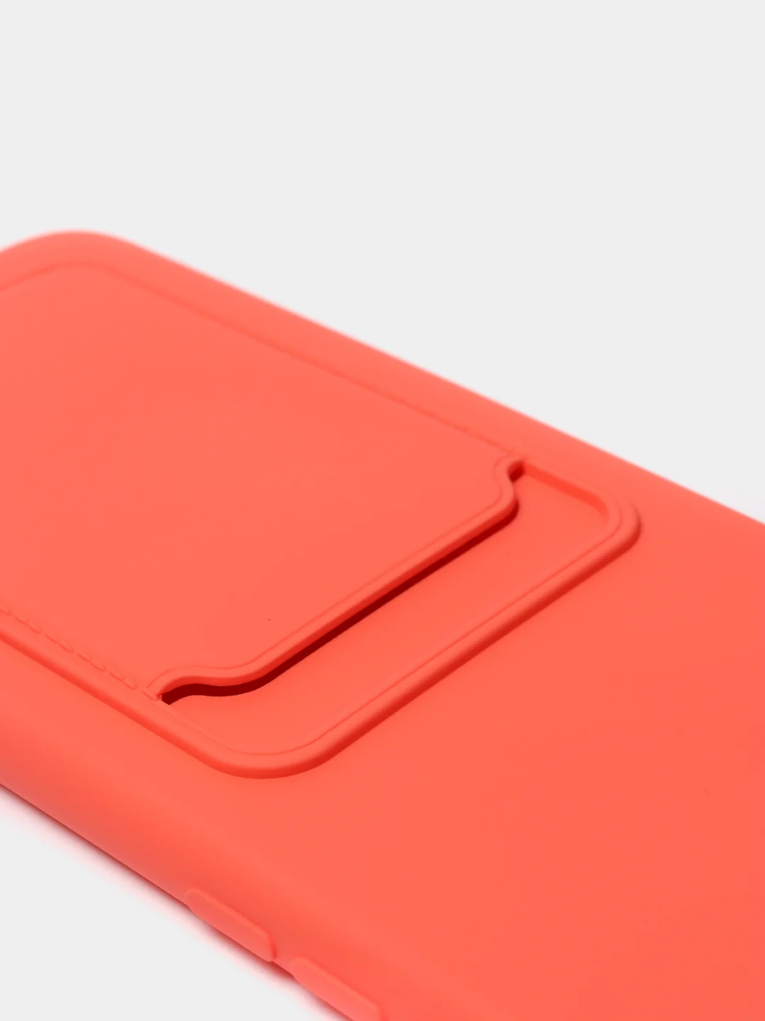 Коралловый чехлы Iphone c кармашком для карт