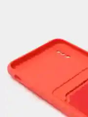 Коралловый чехлы Iphone c кармашком для карт