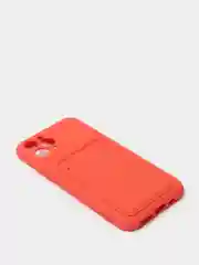 Коралловый чехлы Iphone c кармашком для карт