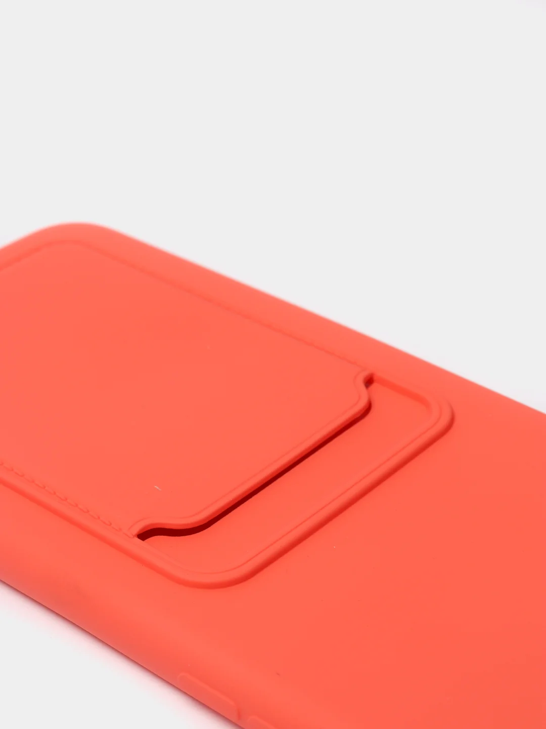 Коралловый чехлы Iphone c кармашком для карт