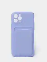 Лавандовый чехлы Iphone c кармашком для карт