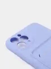 Лавандовый чехлы Iphone c кармашком для карт