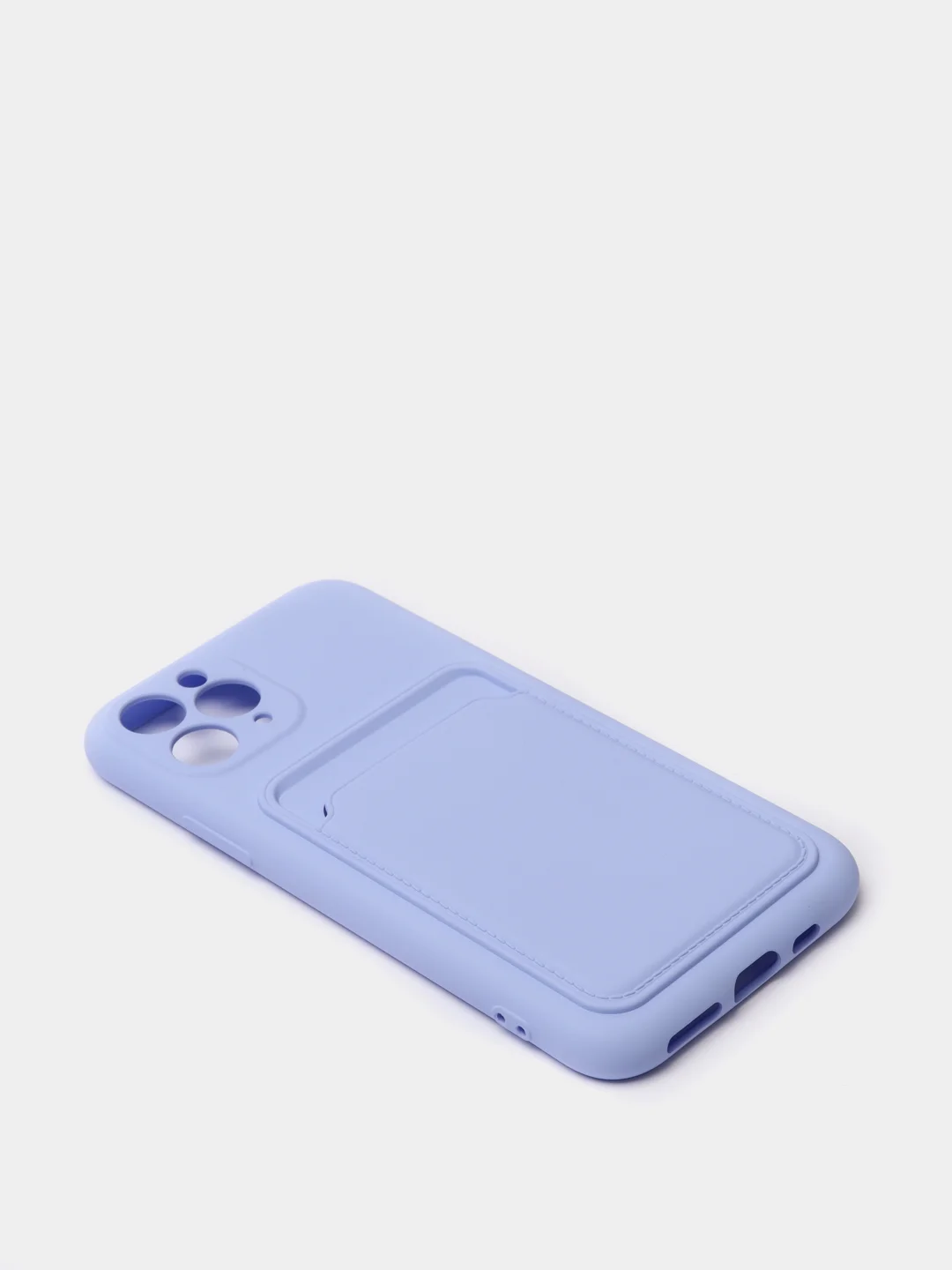 Лавандовый чехлы Iphone c кармашком для карт