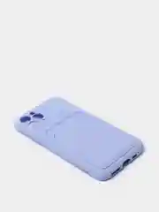 Лавандовый чехлы Iphone c кармашком для карт