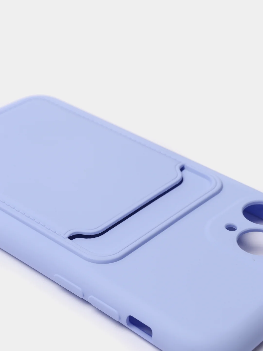 Лавандовый чехлы Iphone c кармашком для карт