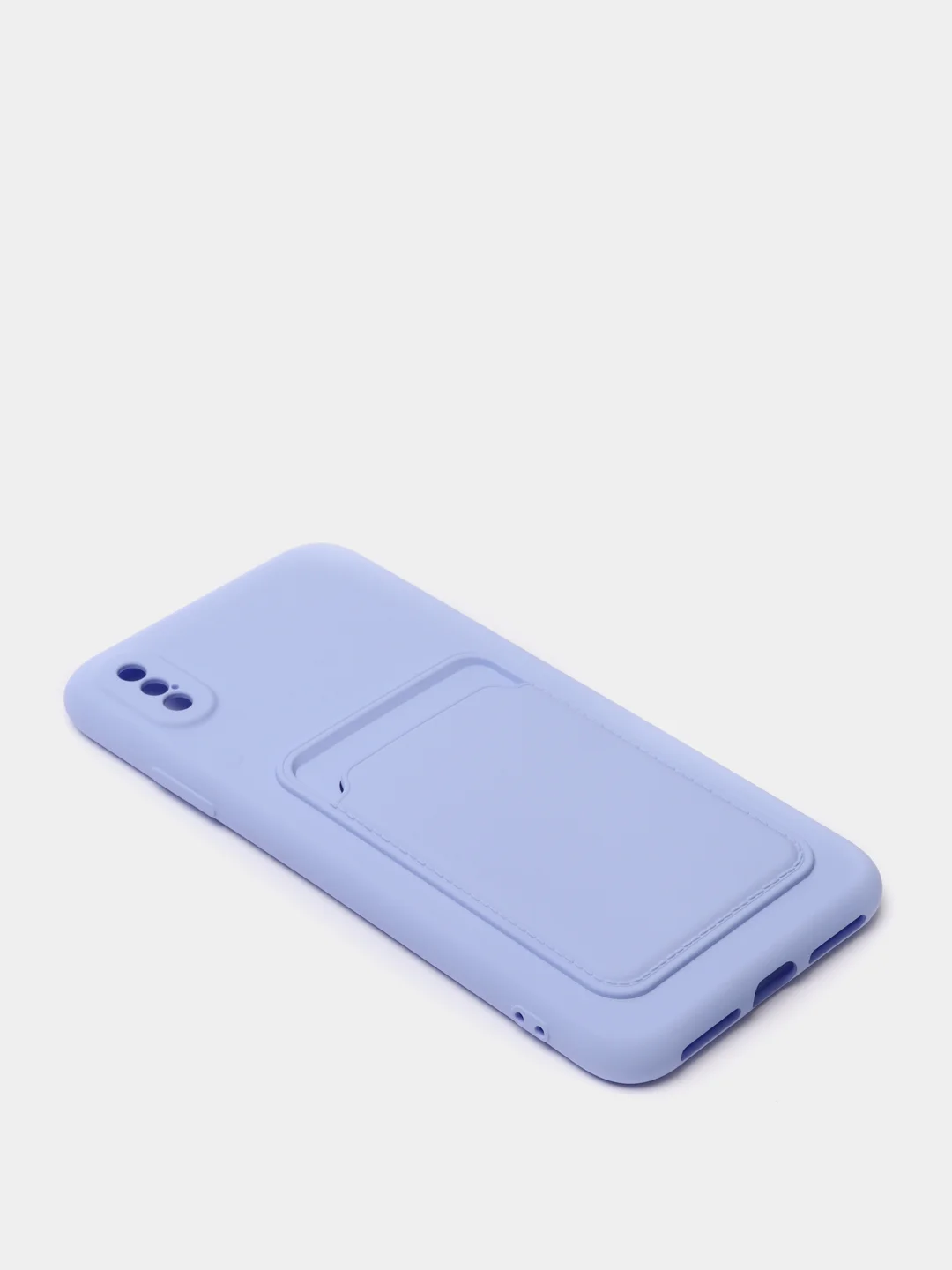 Лавандовый чехлы Iphone c кармашком для карт