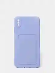 Лавандовый чехлы Iphone c кармашком для карт