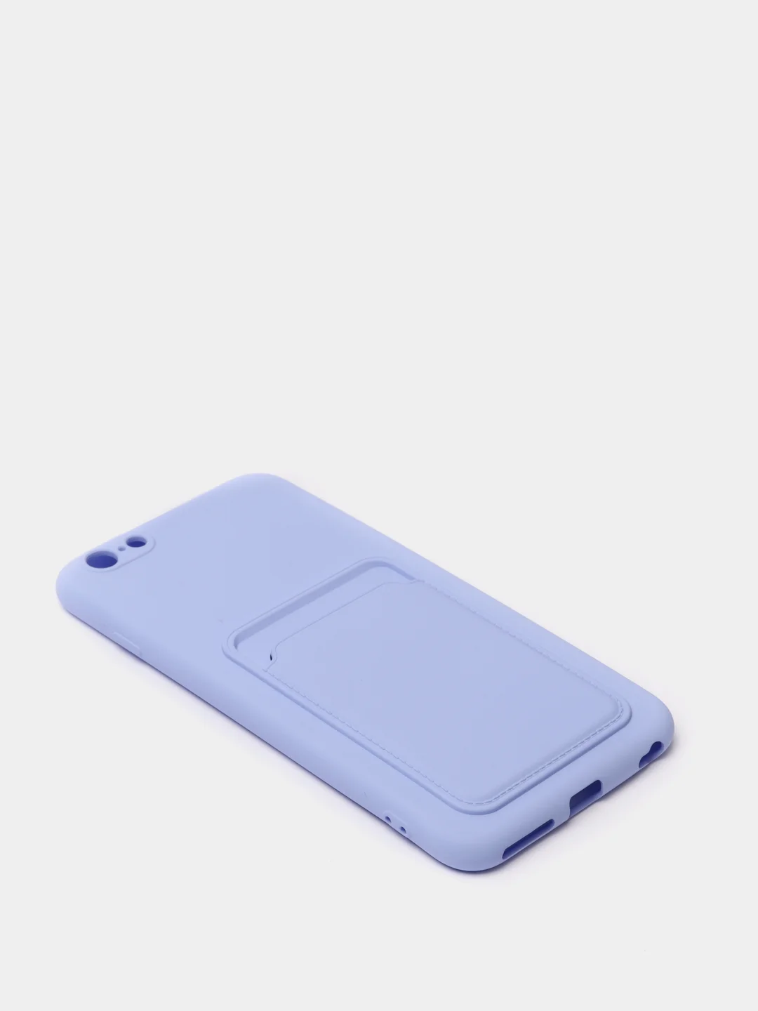 Лавандовый чехлы Iphone c кармашком для карт