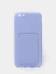 Лавандовый чехлы Iphone c кармашком для карт