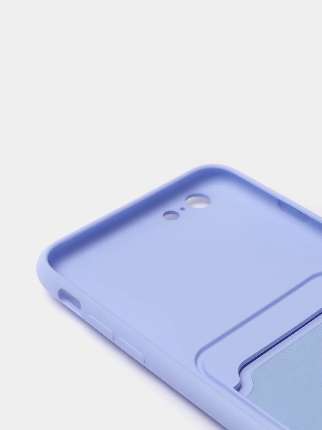 Лавандовый чехлы Iphone c кармашком для карт