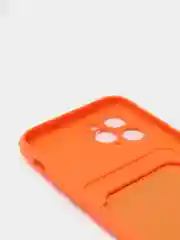 Оранжевый чехлы Iphone c кармашком для карт
